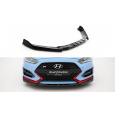 Maxton Design spoiler pod přední nárazník ver.2 pro Hyundai Veloster N Mk2, černý lesklý plast ABS