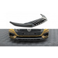 Maxton Design spoiler pod přední nárazník ver.3 pro Volkswagen Arteon, černý lesklý plast ABS