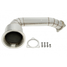 TA Technix downpipe s 200článkovým katalyzátorem a termoizolační ochranou (nahrazující předkatalyzátor) Porsche Panamera 4/4S (971, 2016-2019) motor 3.0T (EA839)