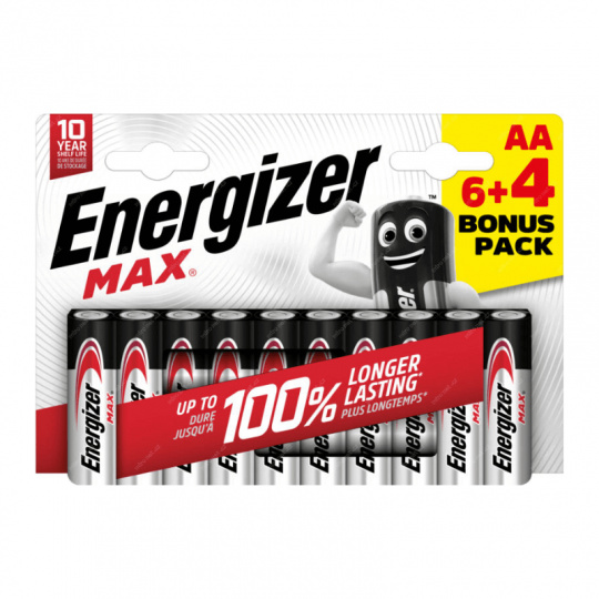 Energizer MAX tužka AA - 6ks + 4ks zdarma