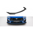 Maxton Design "Street Pro" spoiler pod přední nárazník s křidélky pro Ford Mustang Mk7 GT, plast ABS bez povrchové úpravy, s černou a červenou linkou