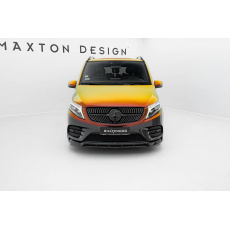 Maxton Design spoiler pod přední nárazník ver.6 pro Mercedes třída V W447F, černý lesklý plast ABS, AMG-Line