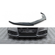 Maxton Design spoiler pod přední nárazník pro Audi S6 C7 FL, černý lesklý plast ABS