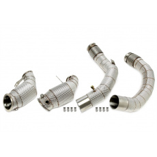 TA Technix downpipe s 200článkovým katalyzátorem a termoizolační ochranou BMW X6 M Competition (F96, od 2020) motor S63