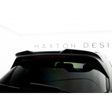 Maxton Design prodloužení spoileru 3d pro Porsche Cayenne Mk3 Sport Design, černý lesklý plast ABS