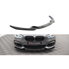 Maxton Design spoiler pod přední nárazník ver.1 pro BMW řada 1 F20- F21 Facelift, černý lesklý plast ABS, černý lesklý plast ABS