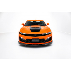 Maxton Design spoiler pod přední nárazník ver.2 pro Chevrolet Camaro SS Mk6 Facelift, černý lesklý plast ABS