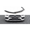 Maxton Design spoiler pod přední nárazník pro Mercedes CLA C118/AMG-Line, černý lesklý plast ABS