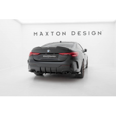 Maxton Design "Street Pro" boční difuzory pod zadní nárazník s křidélky pro BMW řada 4 G22/M440i, G23, Coupe / M440i Cabrio, s černou a červenou linkou