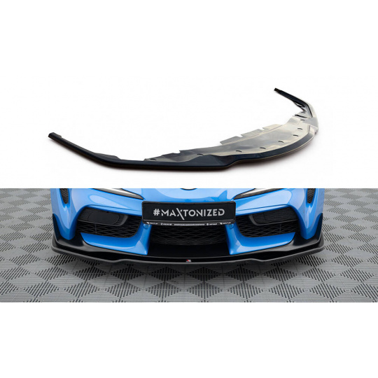 Maxton Design spoiler pod přední nárazník ver.2 pro Toyota Supra Mk5, černý lesklý plast ABS