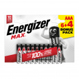 Energizer MAX mikrotužka AAA - 6ks + 4ks zdarma