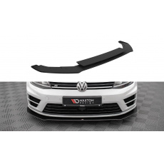 Maxton Design "Street Pro" spoiler pod přední nárazník ver.1 pro Volkswagen Golf R Mk7, plast ABS bez povrchové úpravy