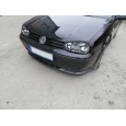 Maxton Design spoiler pod přední nárazník pro Volkswagen Golf Mk4, černý lesklý plast ABS