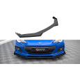 Maxton Design "Street Pro" spoiler pod přední nárazník s křidélky ver.1 pro Subaru BRZ Mk1 Facelift, plast ABS bez povrchové úpravy, s červenou linkou