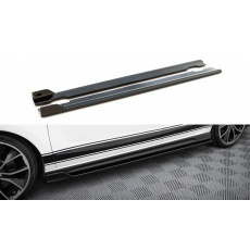 Maxton Design difuzory pod boční prahy ver.5 pro Hyundai i30 N Mk3, černý lesklý plast ABS