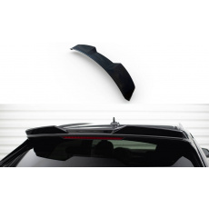 Maxton Design horní prodloužení spoileru 3d pro Audi Q8 Mk 1, černý lesklý plast ABS, S-Line