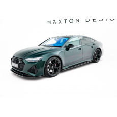 Maxton Design Carbon Division difuzory pod boční prahy pro Audi RS7 C8, materiál pravý karbon