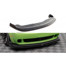 Maxton Design spoiler pod přední nárazník pro Dodge Challenger MK3 SRT Hellcat Widebody, černý lesklý plast ABS