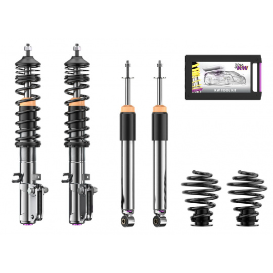 Výškově stavitelný podvozek KW V3 classic line s obousměrně nastavitelnou tuhostí pro BMW řada 5 (E34) max zatížení PN do 1060 kg
