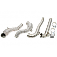 TA Technix downpipe s 200článkovým katalyzátorem a termoizolační ochranou Mercedes AMG GT + S + C + R (190, 2014-2021) motor M178, výfuk 65 mm