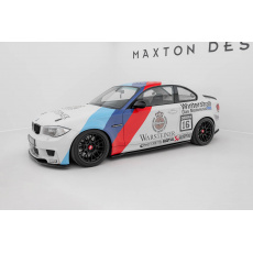 Maxton Design difuzory pod boční prahy pro BMW řada 1 E82, černý lesklý plast ABS, M Coupe