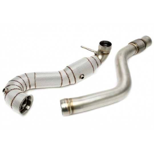 TA Technix downpipe s 200článkovým katalyzátorem a termoizolační ochranou Mercedes CLA 45 AMG (C117/X117, 2013-2019) motor M133