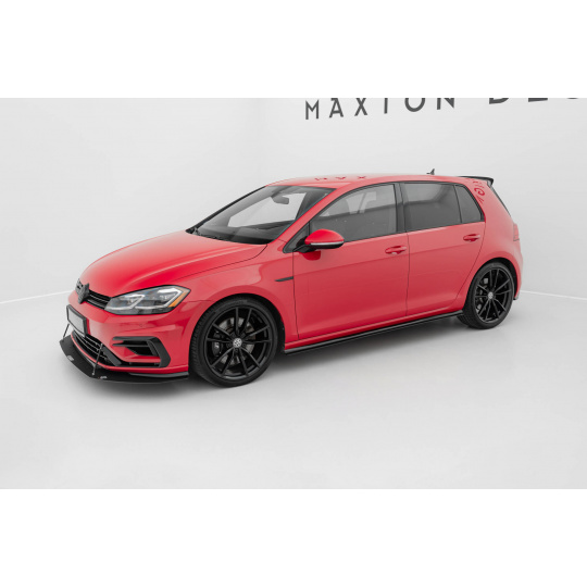 Maxton Design "Racing" difuzory pod boční prahy pro Volkswagen Golf R Mk7 Facelift, plast ABS bez povrchové úpravy