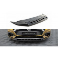 Maxton Design spoiler pod přední nárazník ver.2 pro Volkswagen Arteon, černý lesklý plast ABS