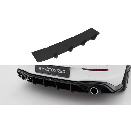 Maxton Design street pro rear diffuser v.5 pro Volkswagen Golf GTI Mk8, Mk8 Facelift, plast ABS bez povrchové úpravy