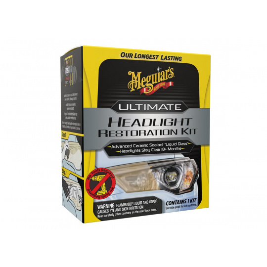 Meguiar's Ultimate Headlight Restoration kit - sada na renovaci světlometů